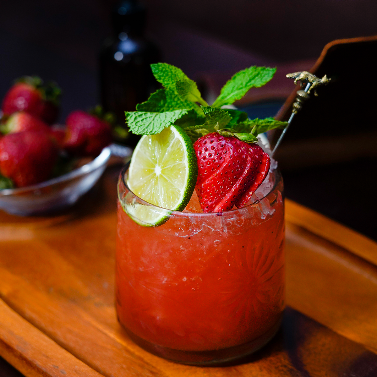 Salty Strawberry Marg